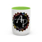 AdamPacio.com - Black Logo - Colorful Accent Mugs
