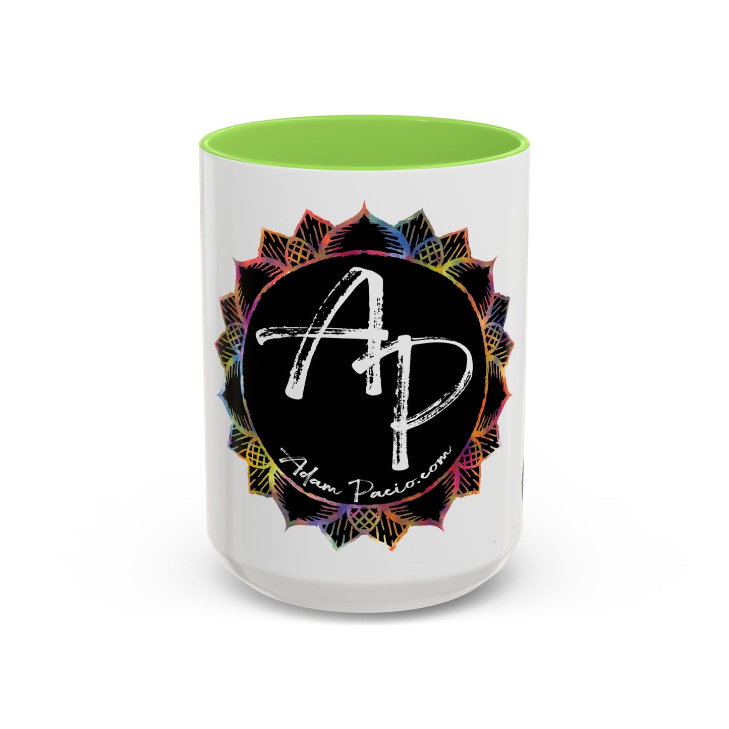 AdamPacio.com - Black Logo - Colorful Accent Mugs