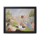 Seurat, Georges - Bathers at Asnières (1884) - Matte Canvas, Framed