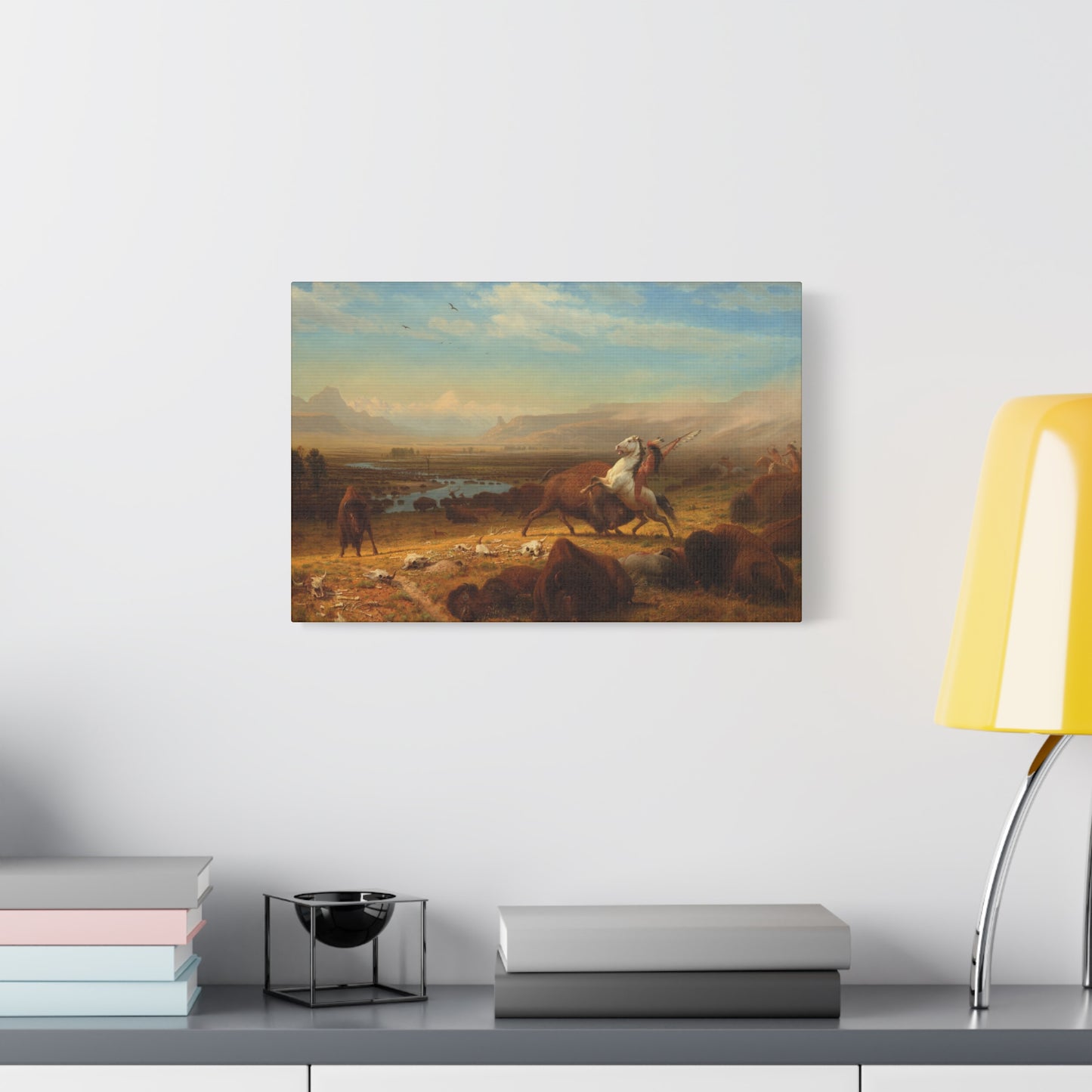 Bierstadt, Albert - The Last of the Buffalo  (1888) - Canvas Block, unframed
