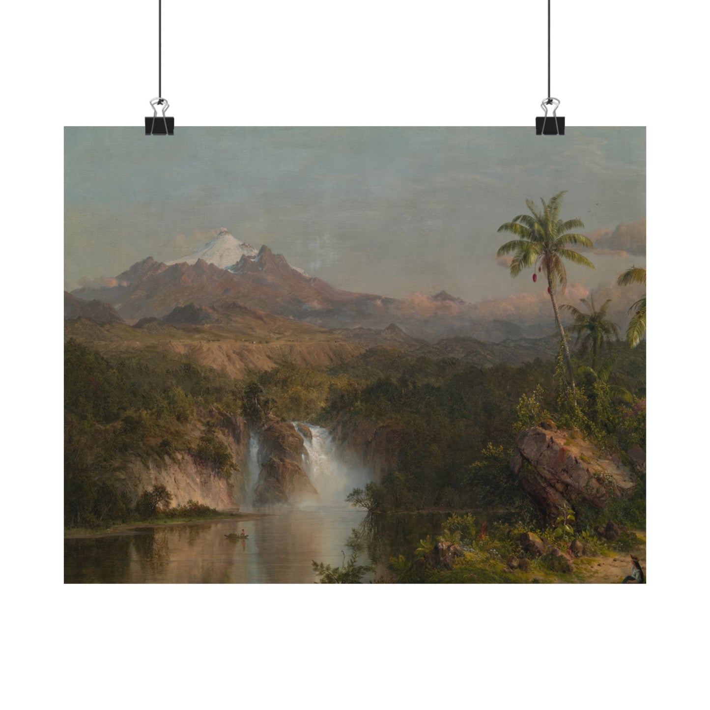 Church, Frederic Edwin - Cotopaxi  (1855) - Satin Posters