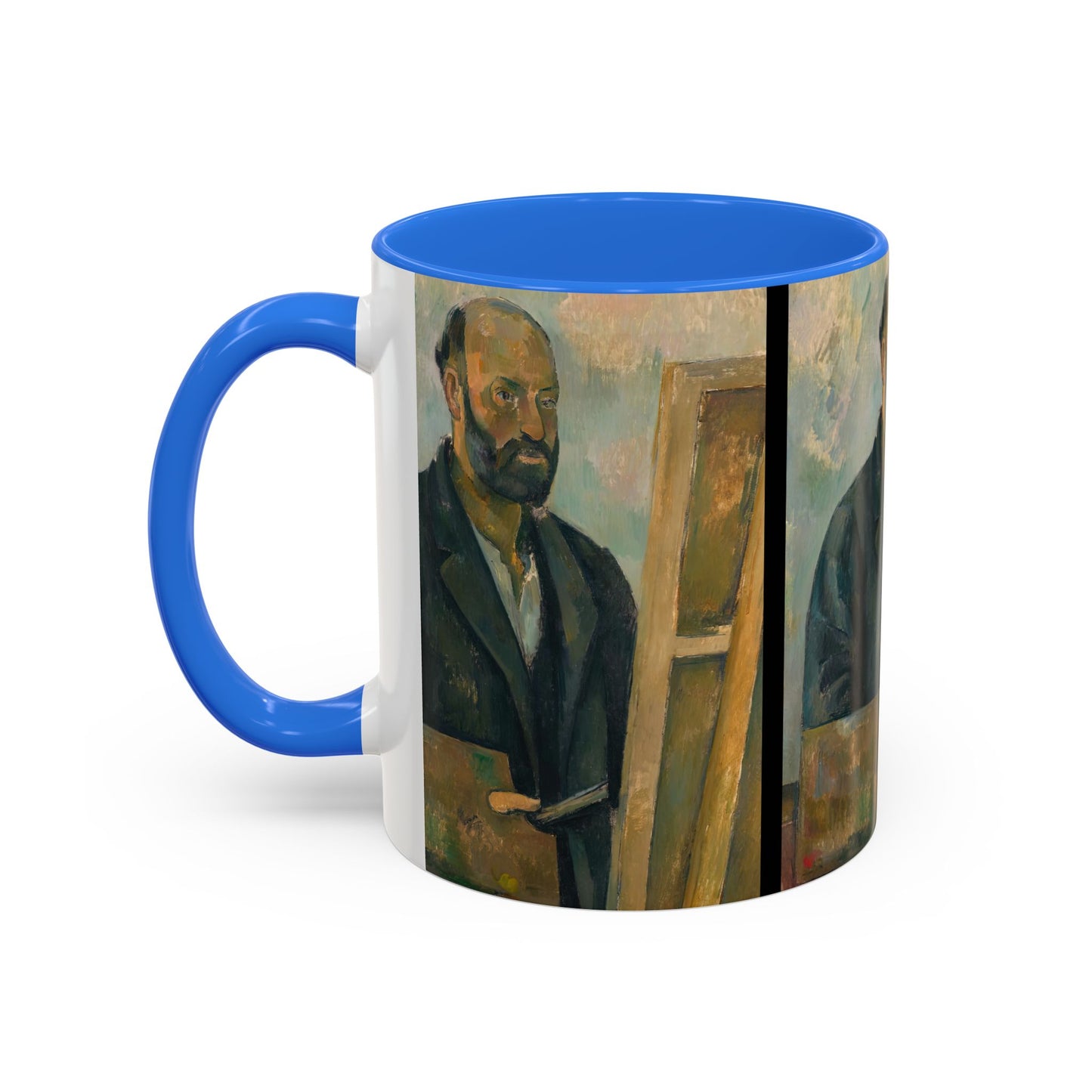 Cézanne, Paul - Portrait of the Artist with a Palette (1890) - Colorful Accent Mugs