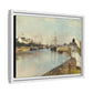 Morisot, Berthe - The Harbor at Lorient (1869) - Matte Canvas, Framed