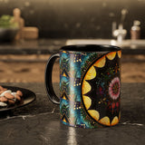 Obsidian Grandmothers Mandala - Colorful Accent Mugs
