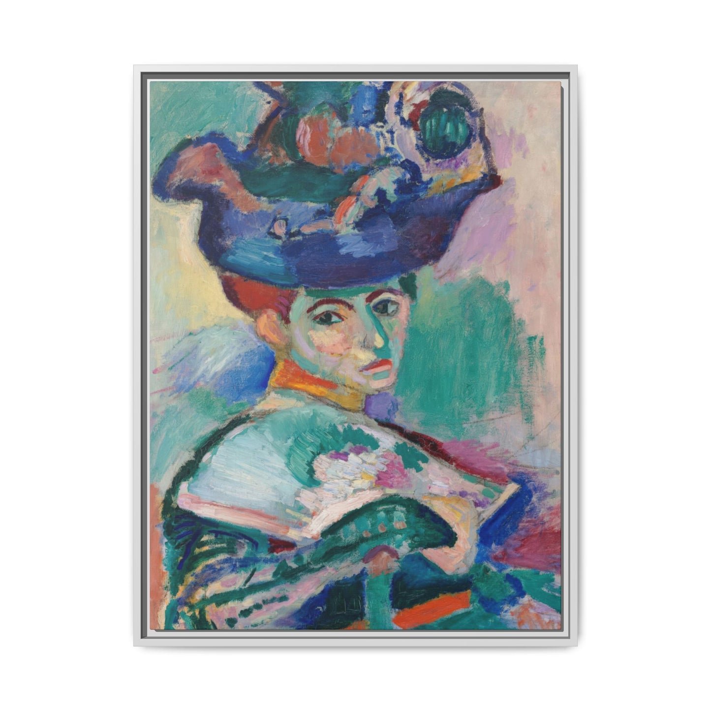 Matisse, Henri - Woman with a Hat (1905) - Matte Canvas, Framed
