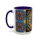 Pacio, Adam - Emerald Arrows Mandala - Colorful Accent Mugs