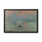 Monet, Claude - Impression, Sunrise (1872) - Matte Canvas, Framed