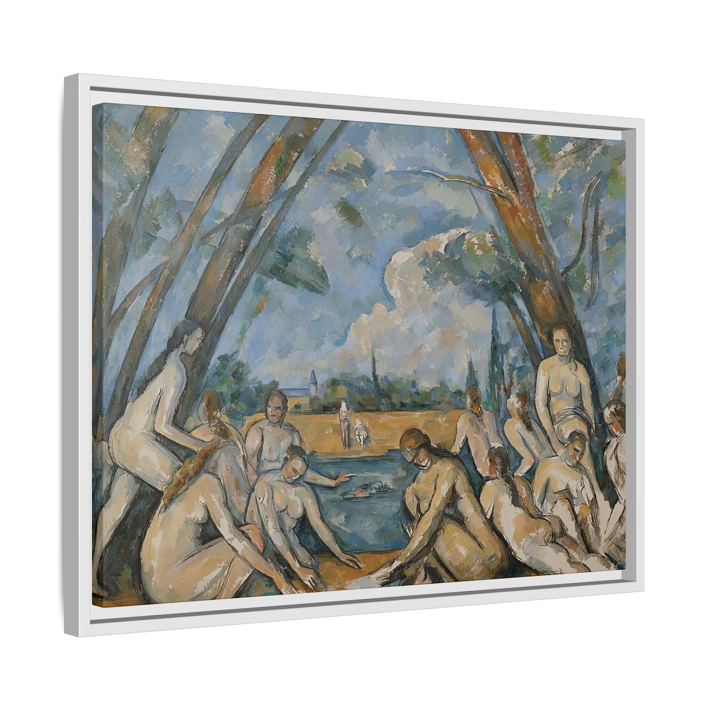 Cézanne, Paul - The Large Bathers (1906) - Matte Canvas, Framed
