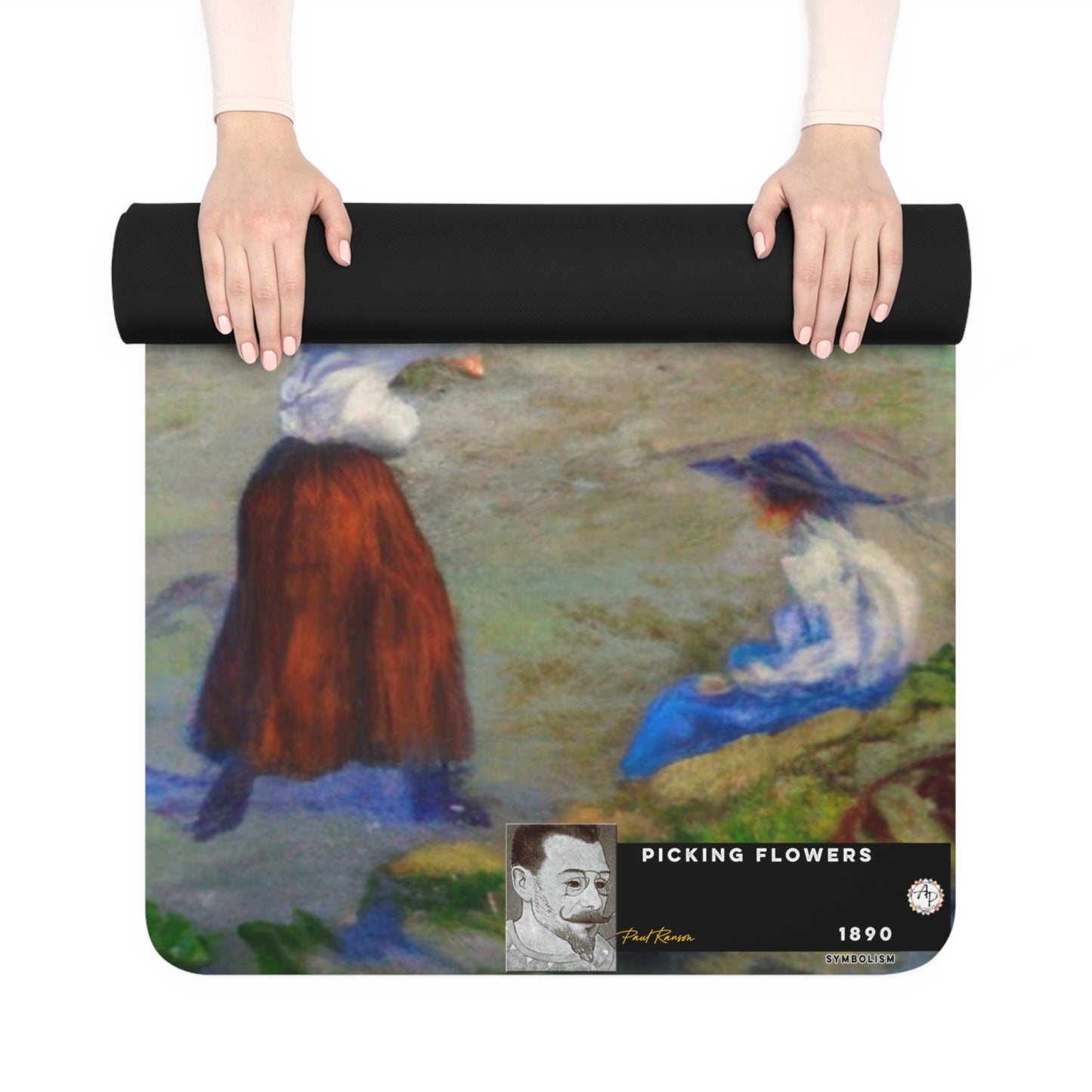 Ranson, Paul - Picking Flowers (1890) - Rubber Yoga Mat