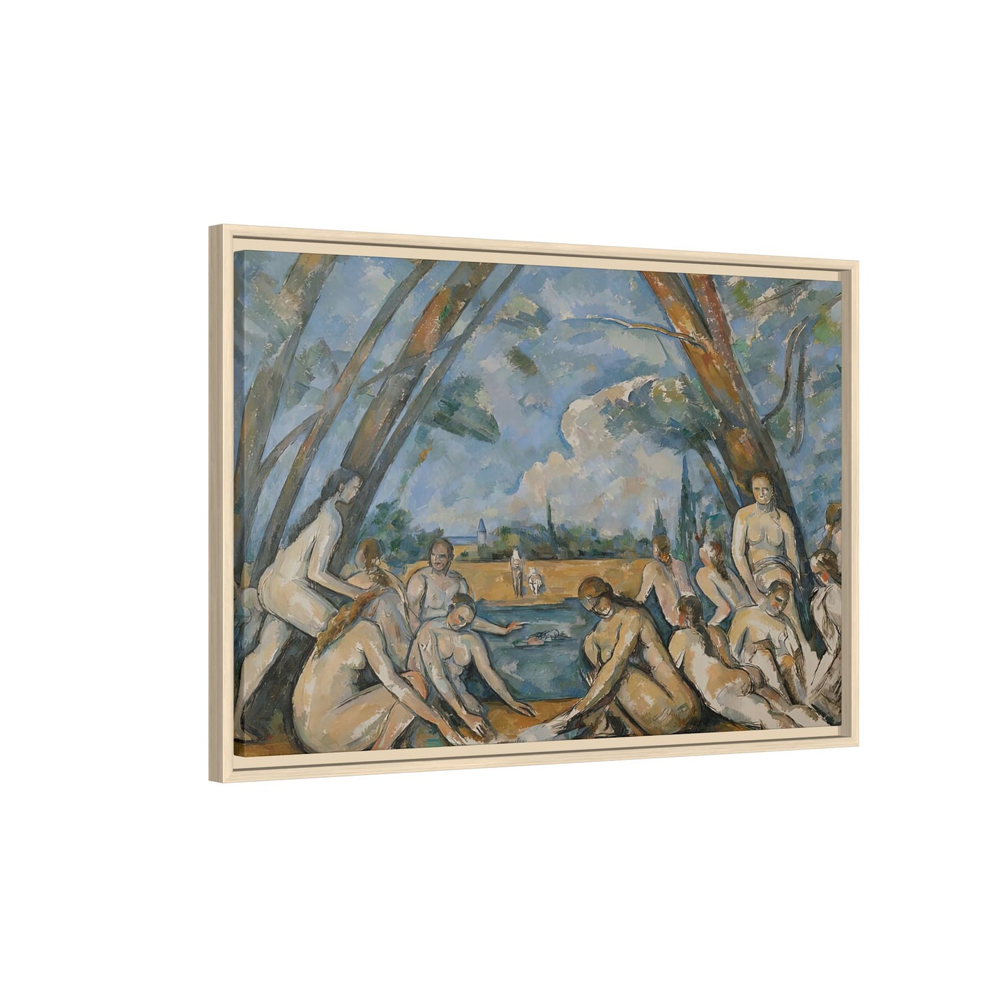 Cézanne, Paul - The Large Bathers (1906) - Matte Canvas, Framed