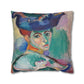 Matisse, Henri - Woman with a Hat (1905) - Suede Square Pillowcase