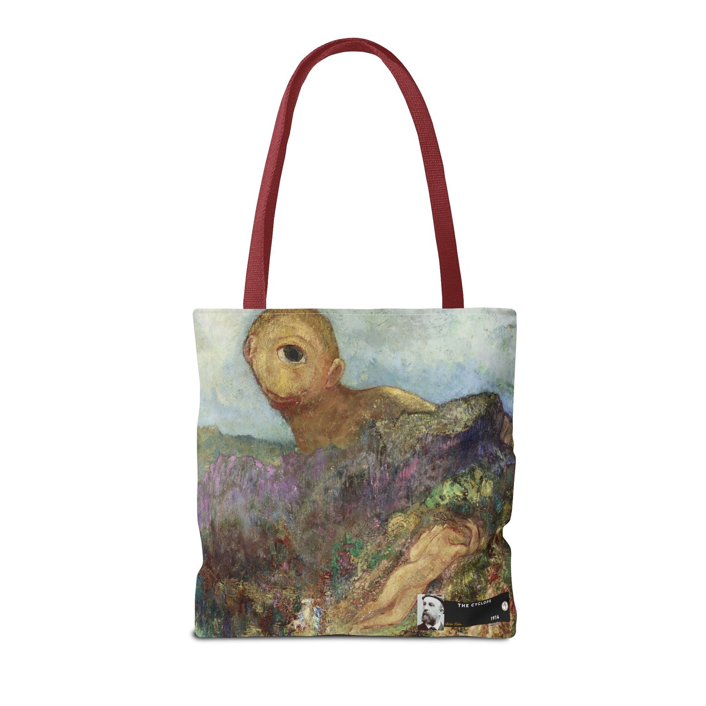 Redon, Odilon - The Cyclops (1914) - Tote Bag