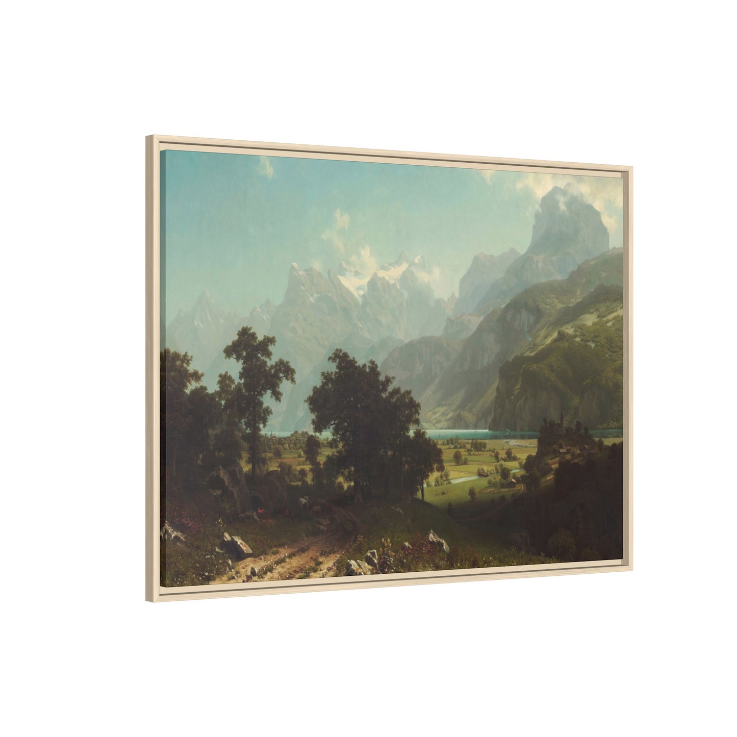 Bierstadt, Albert - Lake Lucerne (1858) - Matte Canvas, Framed