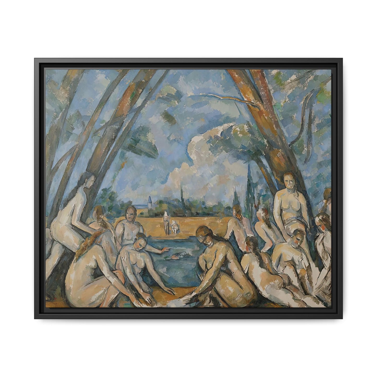 Cézanne, Paul - The Large Bathers (1906) - Matte Canvas, Framed