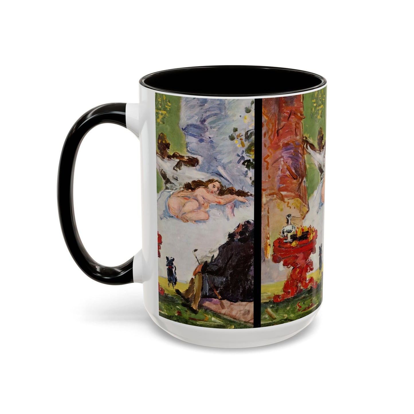 Cézanne, Paul - A Modern Olympia (1874) - Colorful Accent Mugs