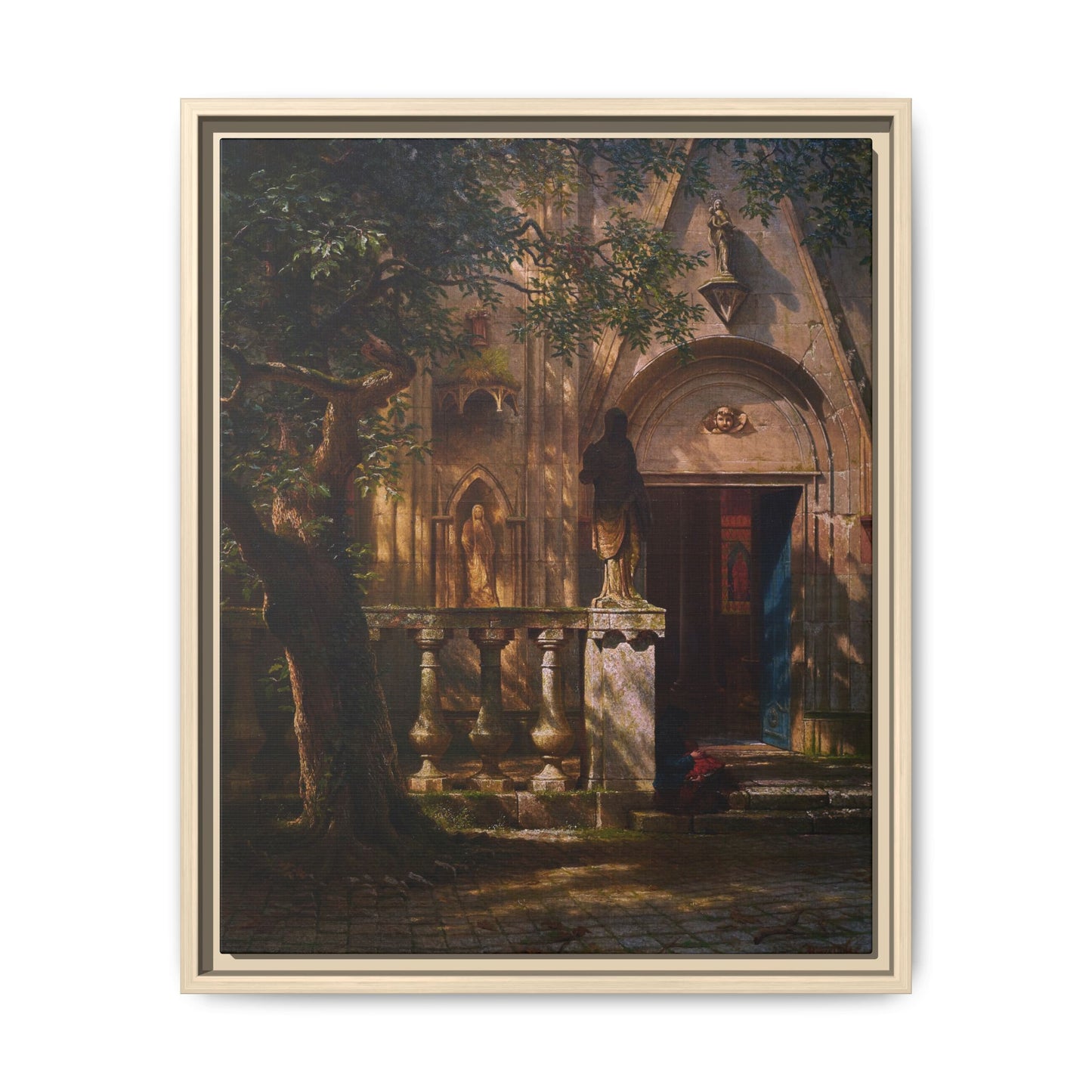 Bierstadt, Albert - Sunlight and Shadow  (1854) - Matte Canvas, Framed