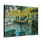 Monet, Claude - La Grenouillere (1869) - Canvas Block, unframed