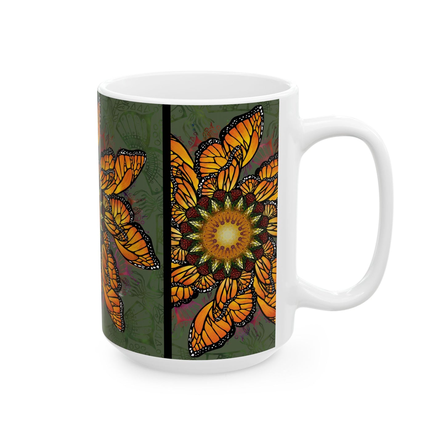Pacio, Adam - Monarch Butterfly Mandala - Ceramic Mug