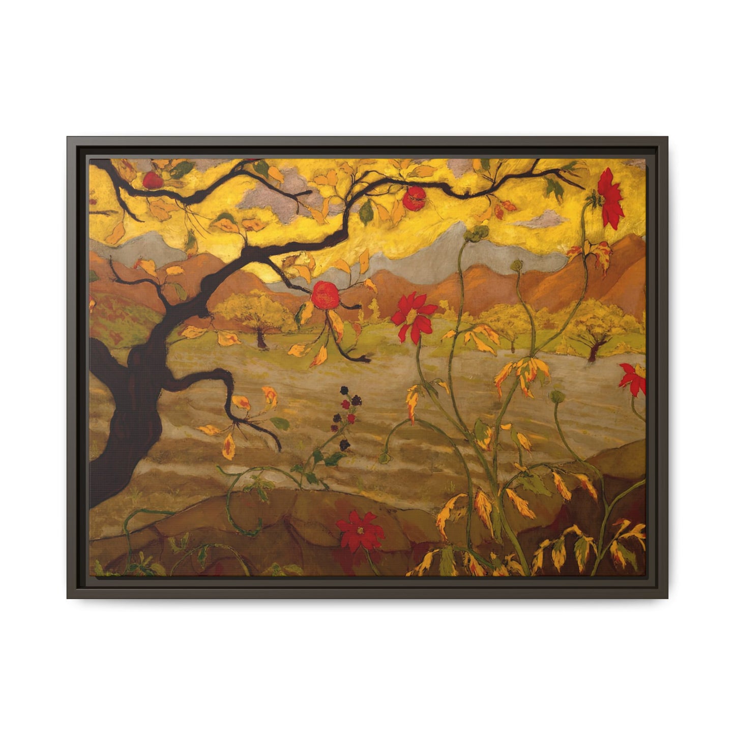 Ranson, Paul - Apple Tree with Red Fruit (1902) - Matte Canvas, Framed