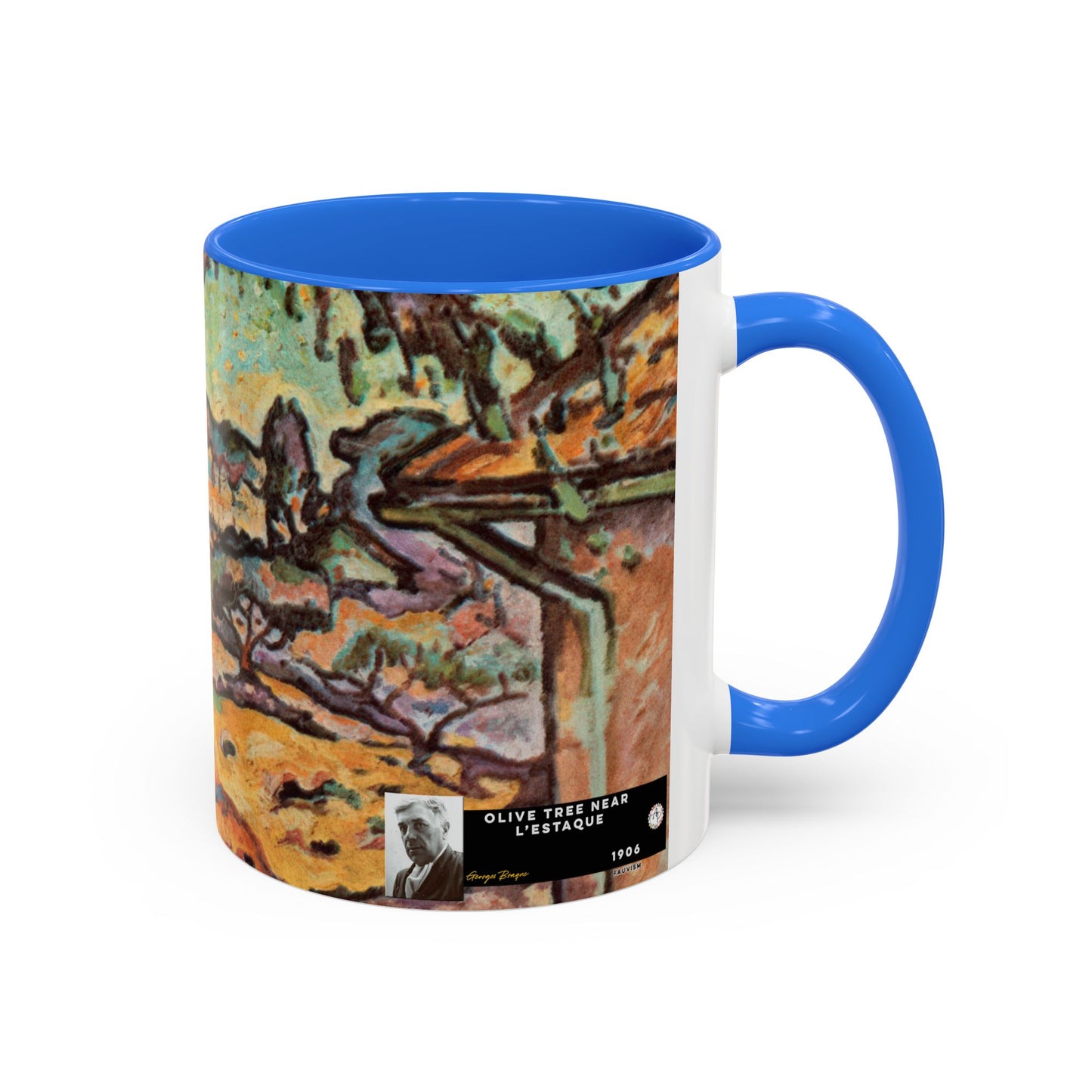 Braque, Georges - Olive Tree near L'Estaque (1906) - Colorful Accent Mugs