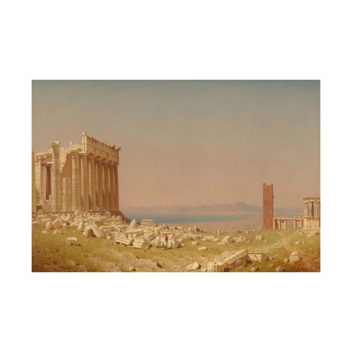 Gifford, Sanford Robinson - Ruins of the Parthenon  (1880) - Satin Posters