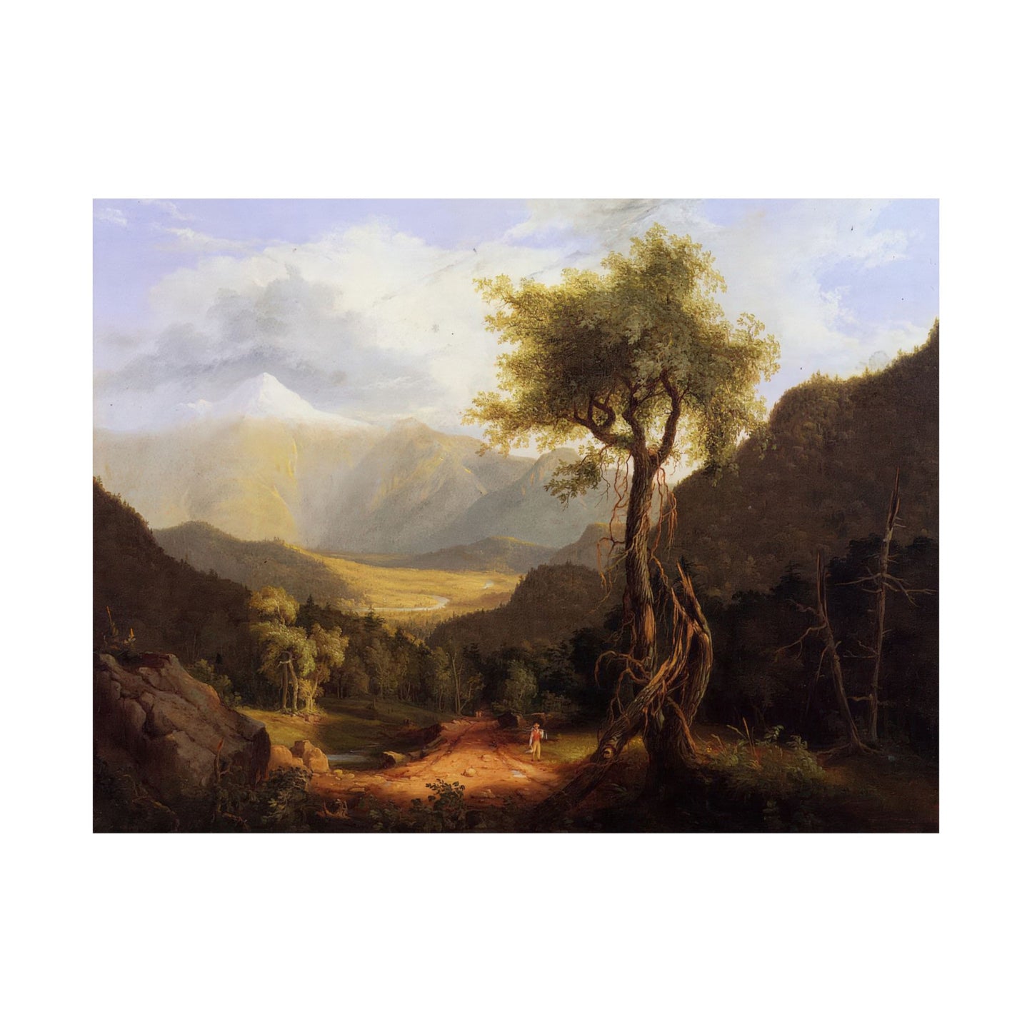 Cole. Thomas - View in the White Mountains (1827)- Satin Posters