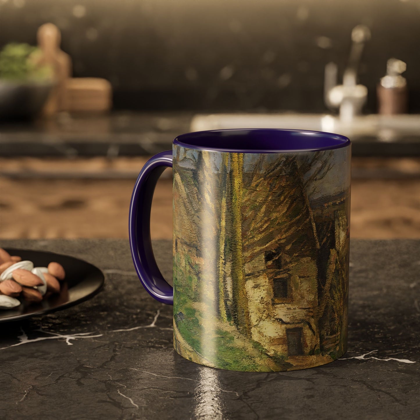 Cézanne, Paul - The House of the Hanged Man, Auvers-sur-Oise (1874) - Colorful Accent Mugs
