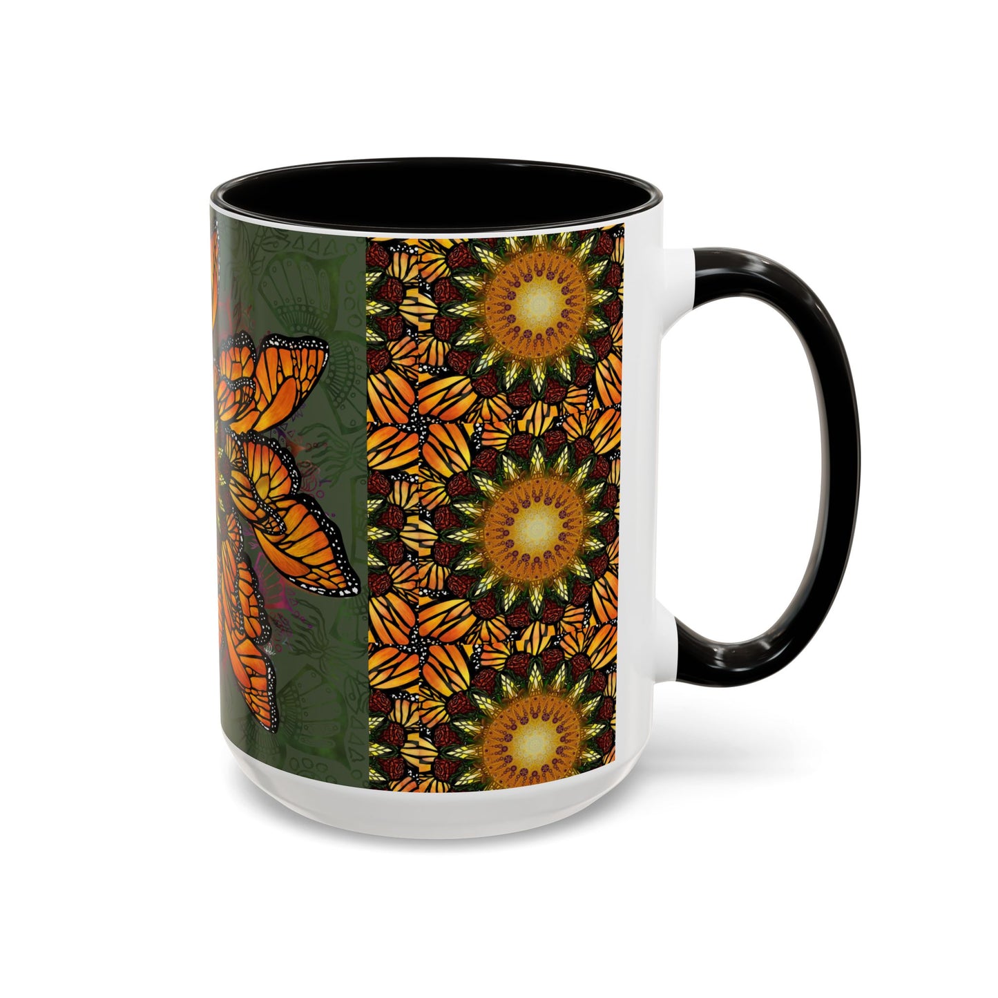 Pacio, Adam - Monarch Butterfly Mandala - Colorful Accent Mugs
