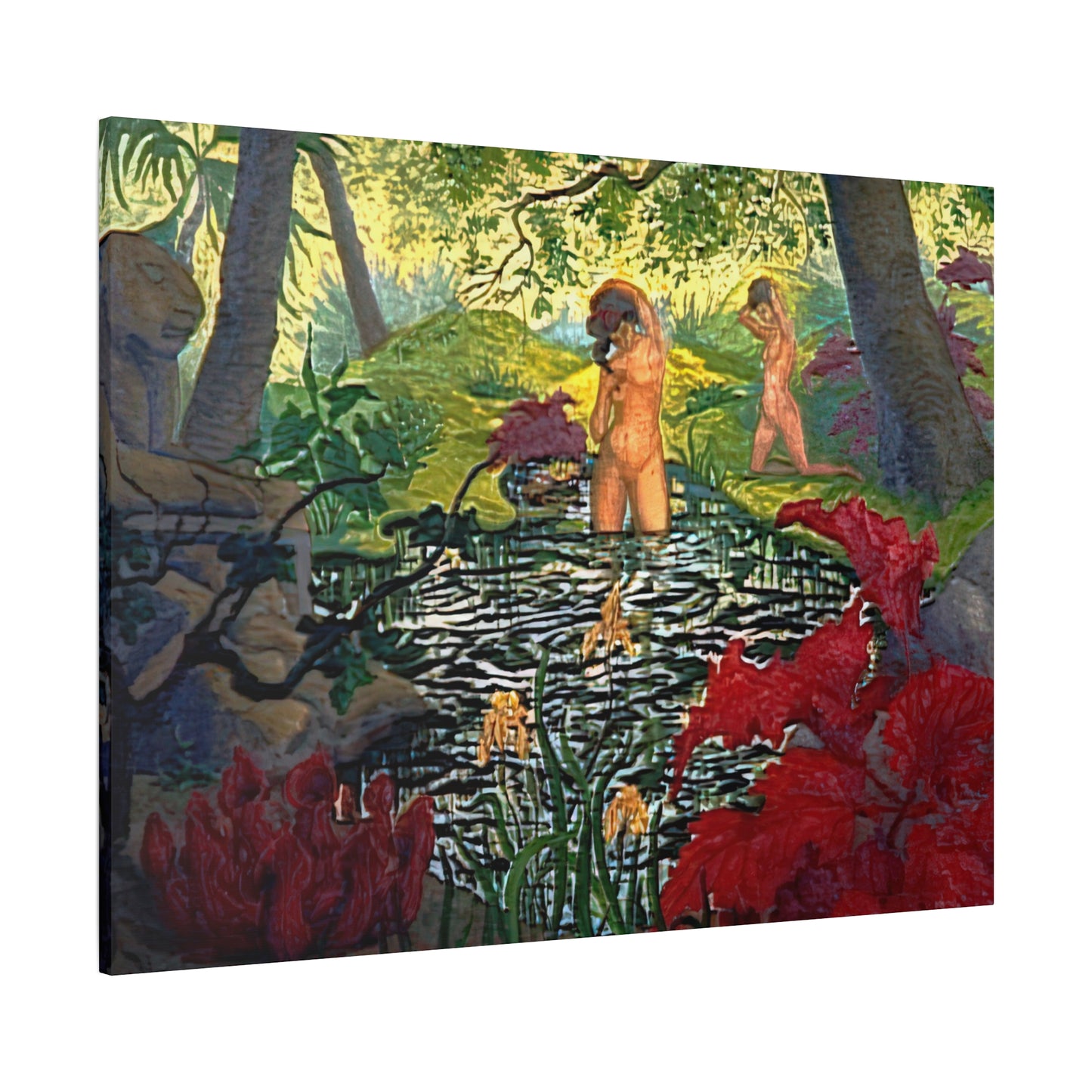 Ranson, Paul - The Lotus Bather (1906) - Canvas Block, unframed