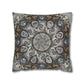 Pacio, Adam - Memento Mori Mandala - Suede Square Pillowcase