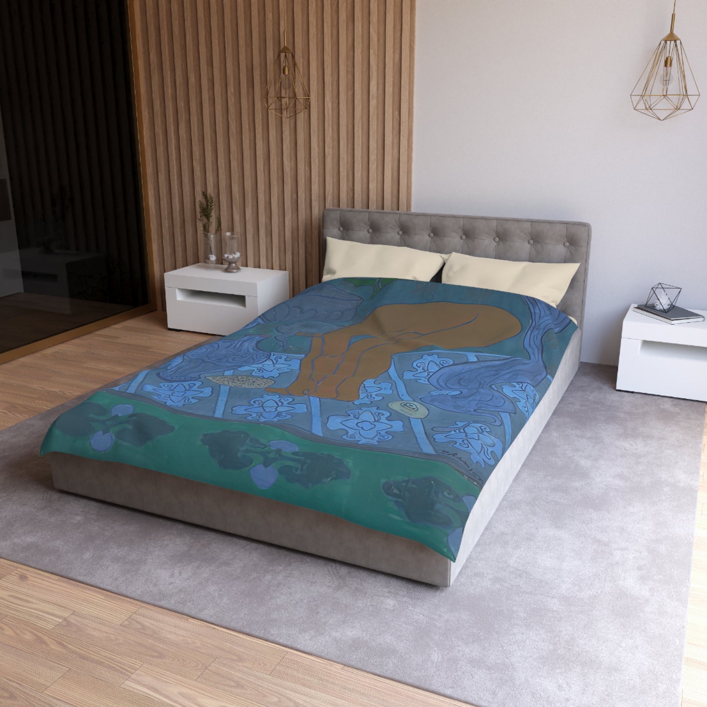 Ranson, Paul - The Blue Bather (1891) - Microfiber Duvet Cover