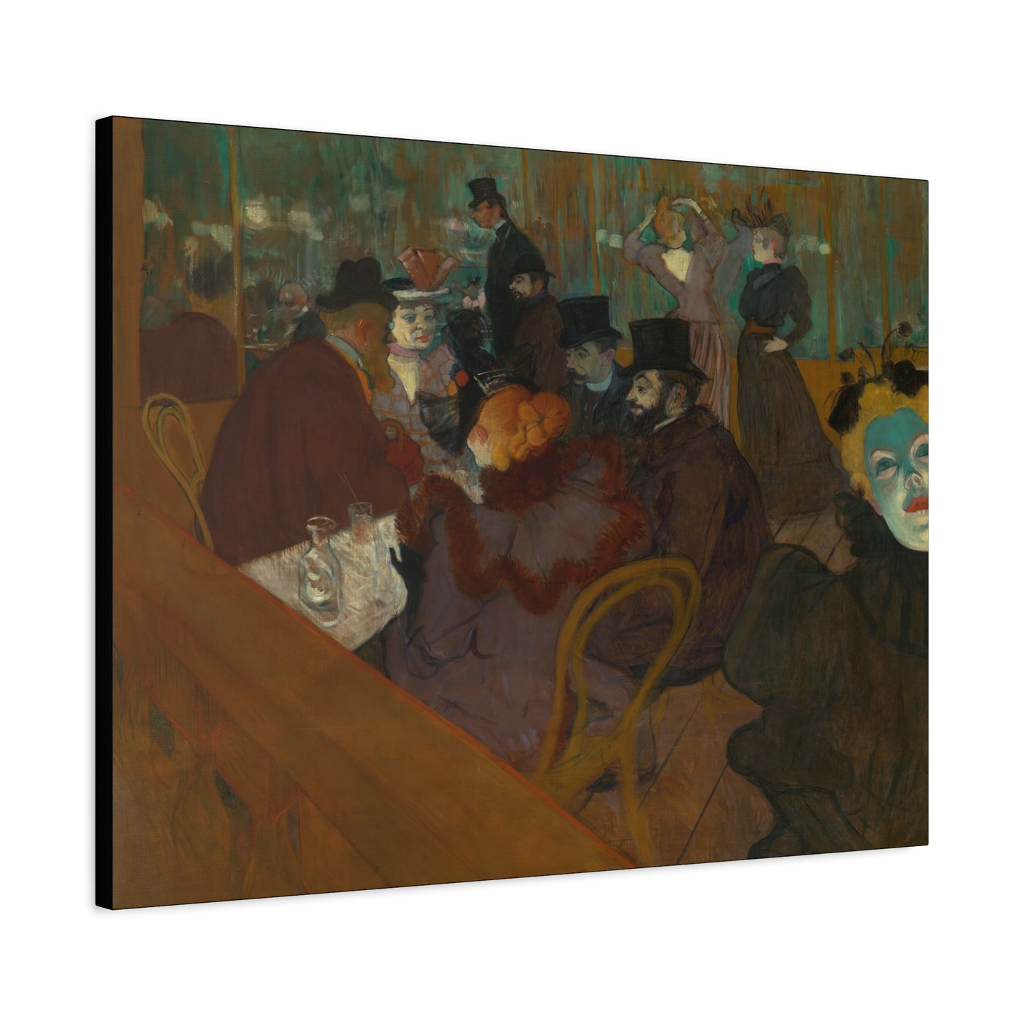 Lautrec, Henri - At the Moulin Rouge (1892) - Canvas Block, unframed