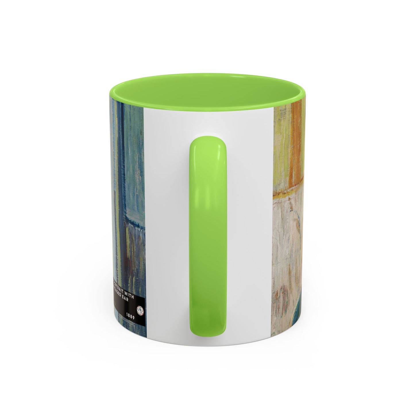 Van Gogh, Vincent - Self Portrait with Bandaged Ear (1889) - Colorful Accent Mugs