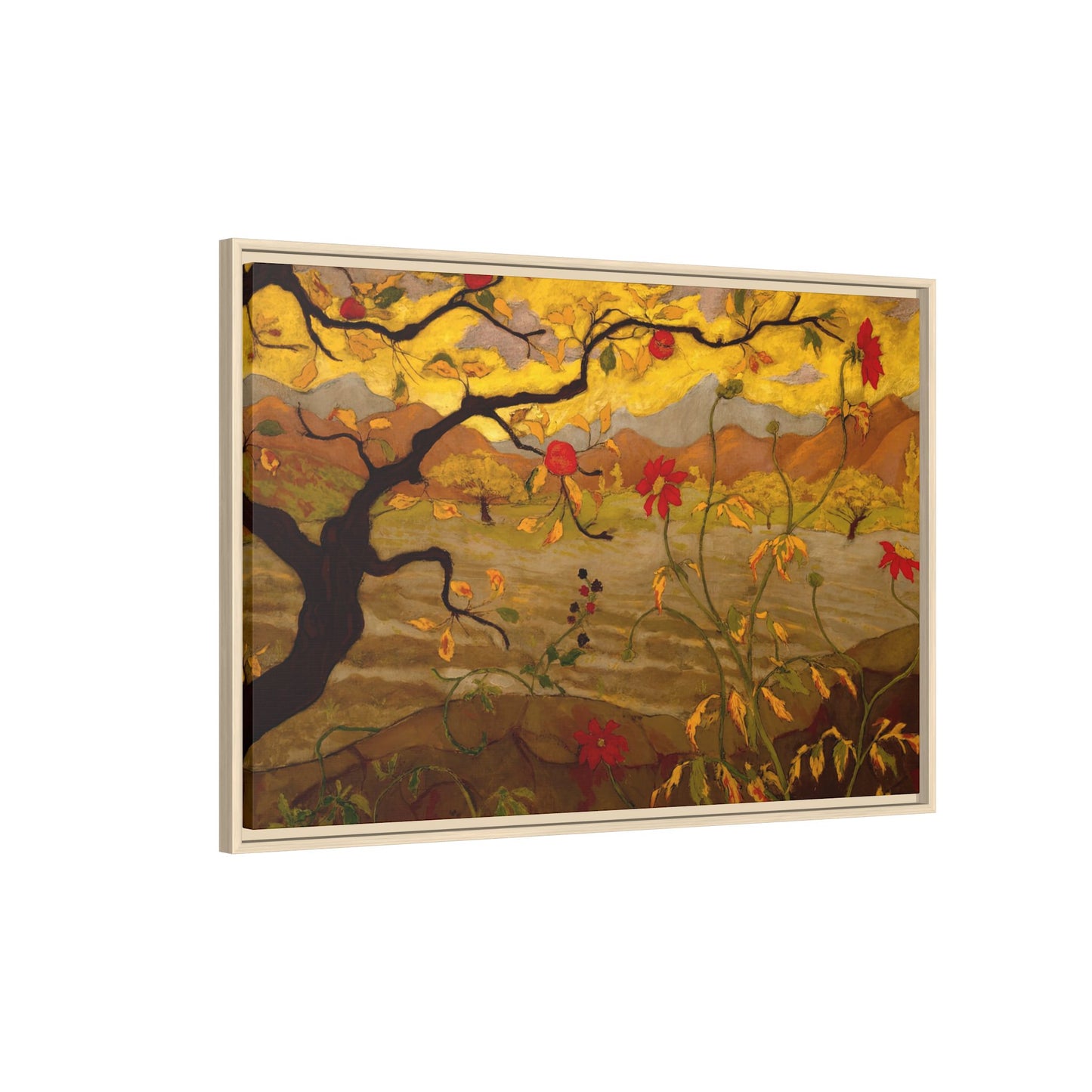 Ranson, Paul - Apple Tree with Red Fruit (1902) - Matte Canvas, Framed