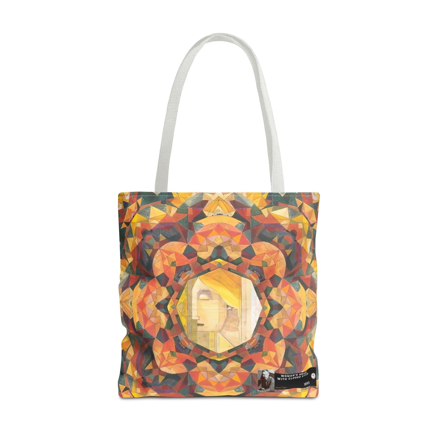 Filiger, Charles - Woman’s Head with Closed Eyes (1893) - Tote Bag