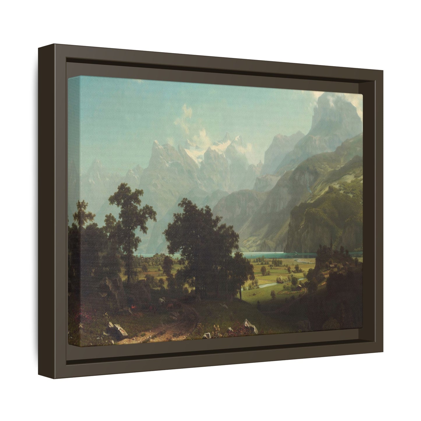 Bierstadt, Albert - Lake Lucerne (1858) - Matte Canvas, Framed