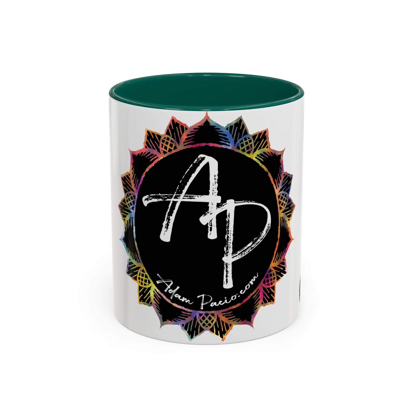 AdamPacio.com - Black Logo - Colorful Accent Mugs