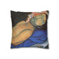 Filiger, Charles - The Recumbent Christ (1895) - Suede Square Pillowcase