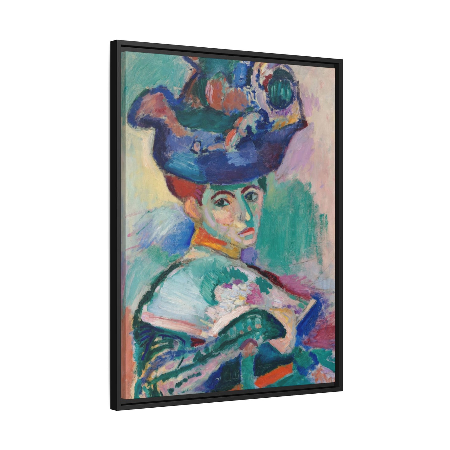 Matisse, Henri - Woman with a Hat (1905) - Matte Canvas, Framed
