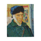 Van Gogh, Vincent - Self Portrait with Bandaged Ear (1889) - Velveteen Plush Blanket