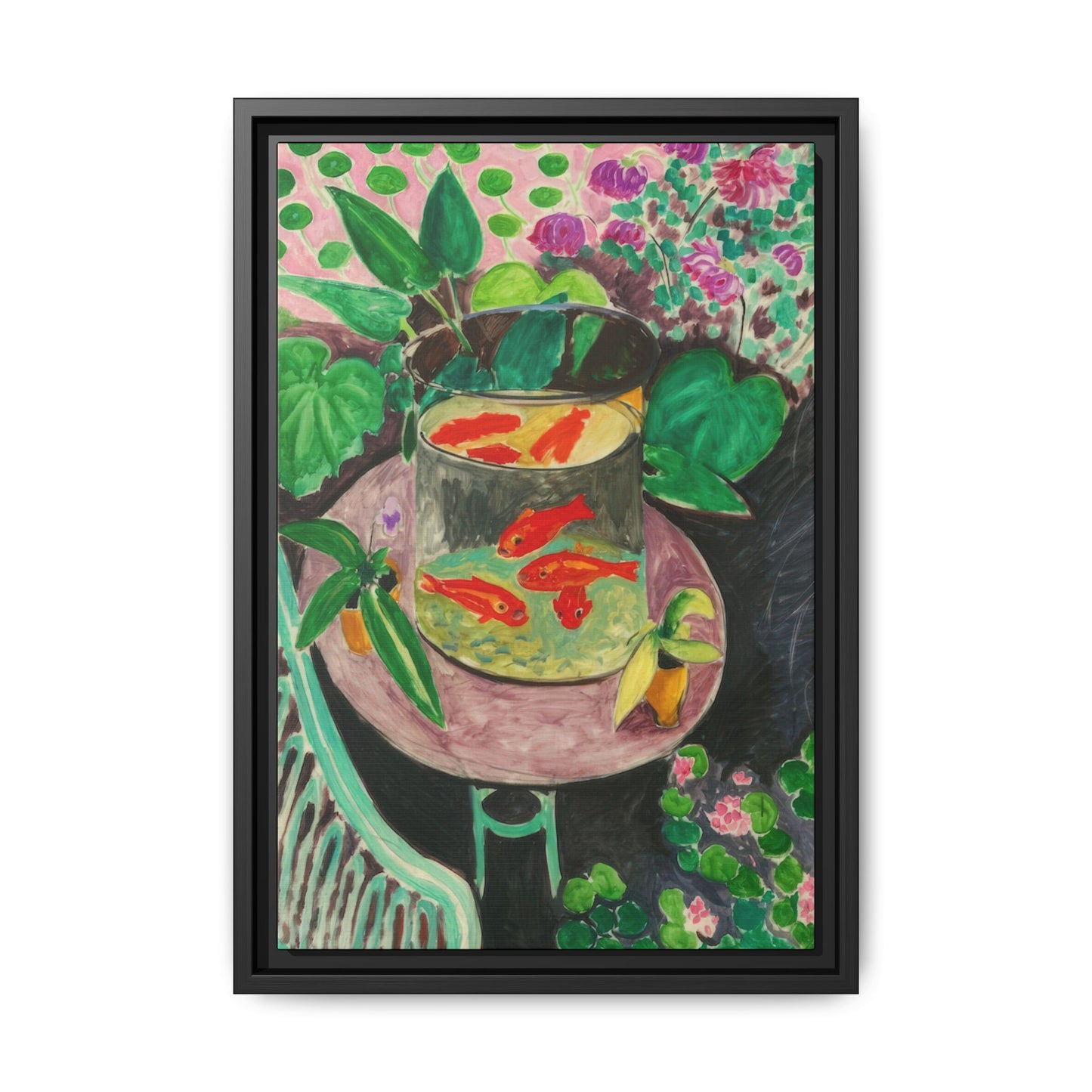 Matisse, Henri - The Goldfish (1912) - Matte Canvas, Framed