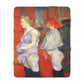 Toulouse-Lautrec, Henri - The Medical Inspection (1894) - Sherpa Fleece Blanket