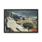 Cézanne, Paul - L’Estaque, Melting Snow (1870) - Matte Canvas, Framed
