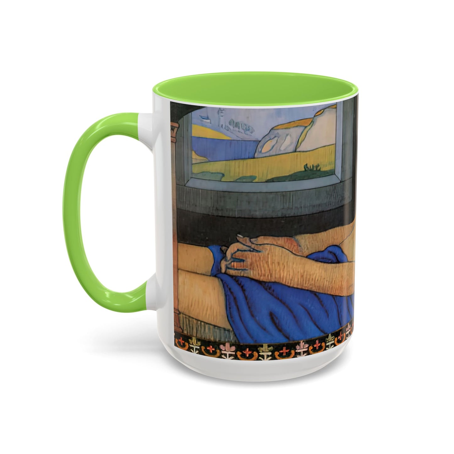 Filiger, Charles - The Recumbent Christ (1895) - Colorful Accent Mugs