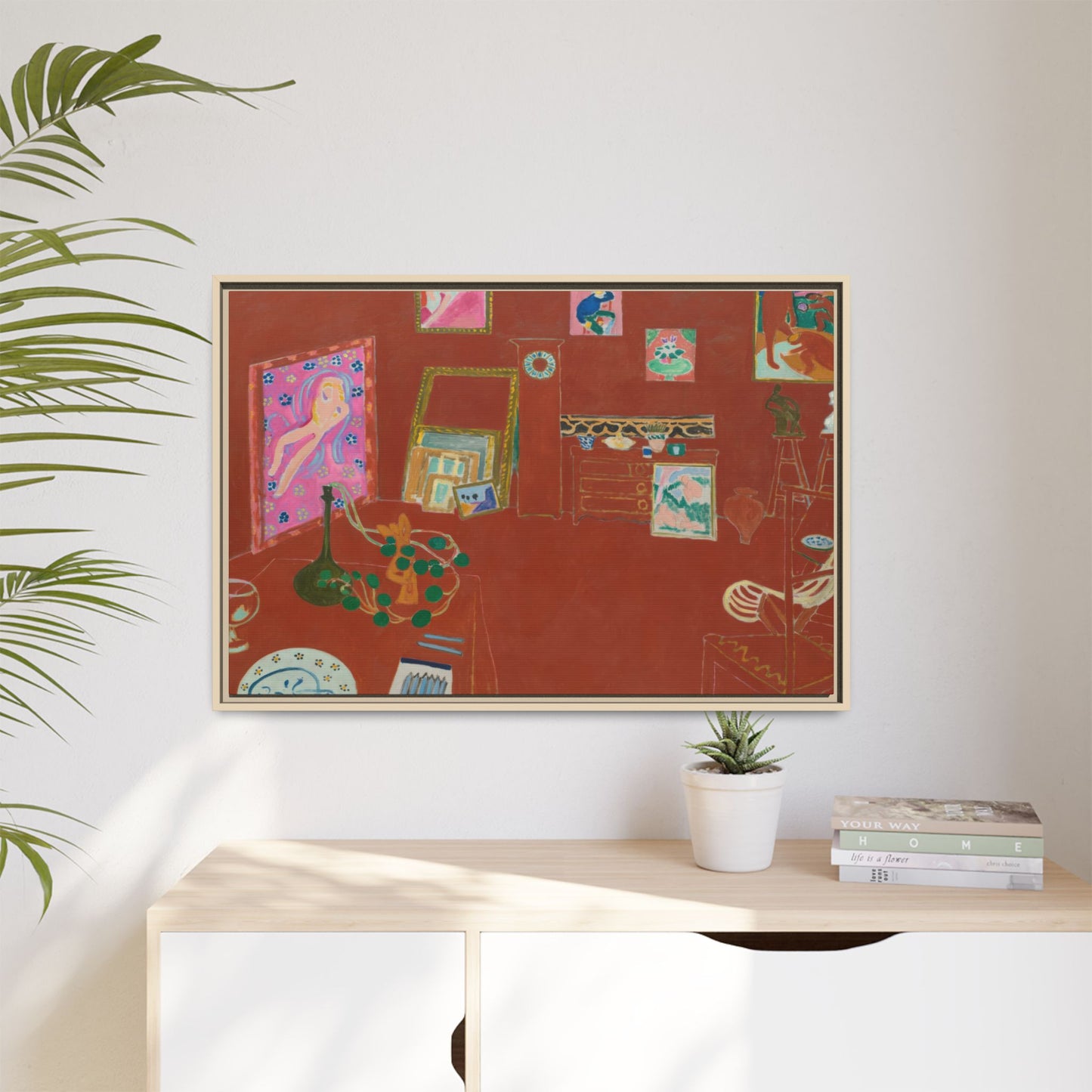 Matisse, Henri - The Red Studio (1911) - Matte Canvas, Framed