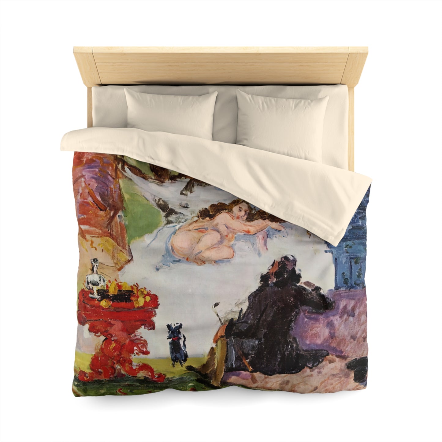 Cézanne, Paul - A Modern Olympia (1874) - Microfiber Duvet Cover