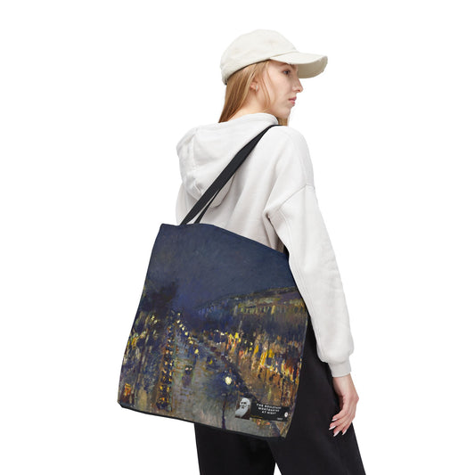 Pissarro, Camille - The Boulevard Montmartre At Night (1897) - Tote Bag