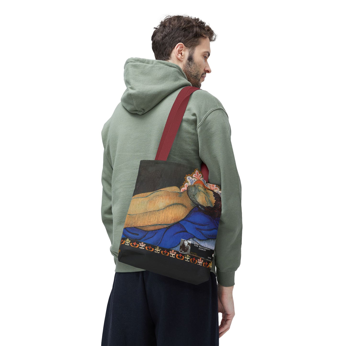 Filiger, Charles - The Recumbent Christ (1895) - Tote Bag