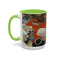 Gauguin, Paul - Vision of the Sermon (Jacob Wrestling with the Angel) (1888) - Colorful Accent Mugs