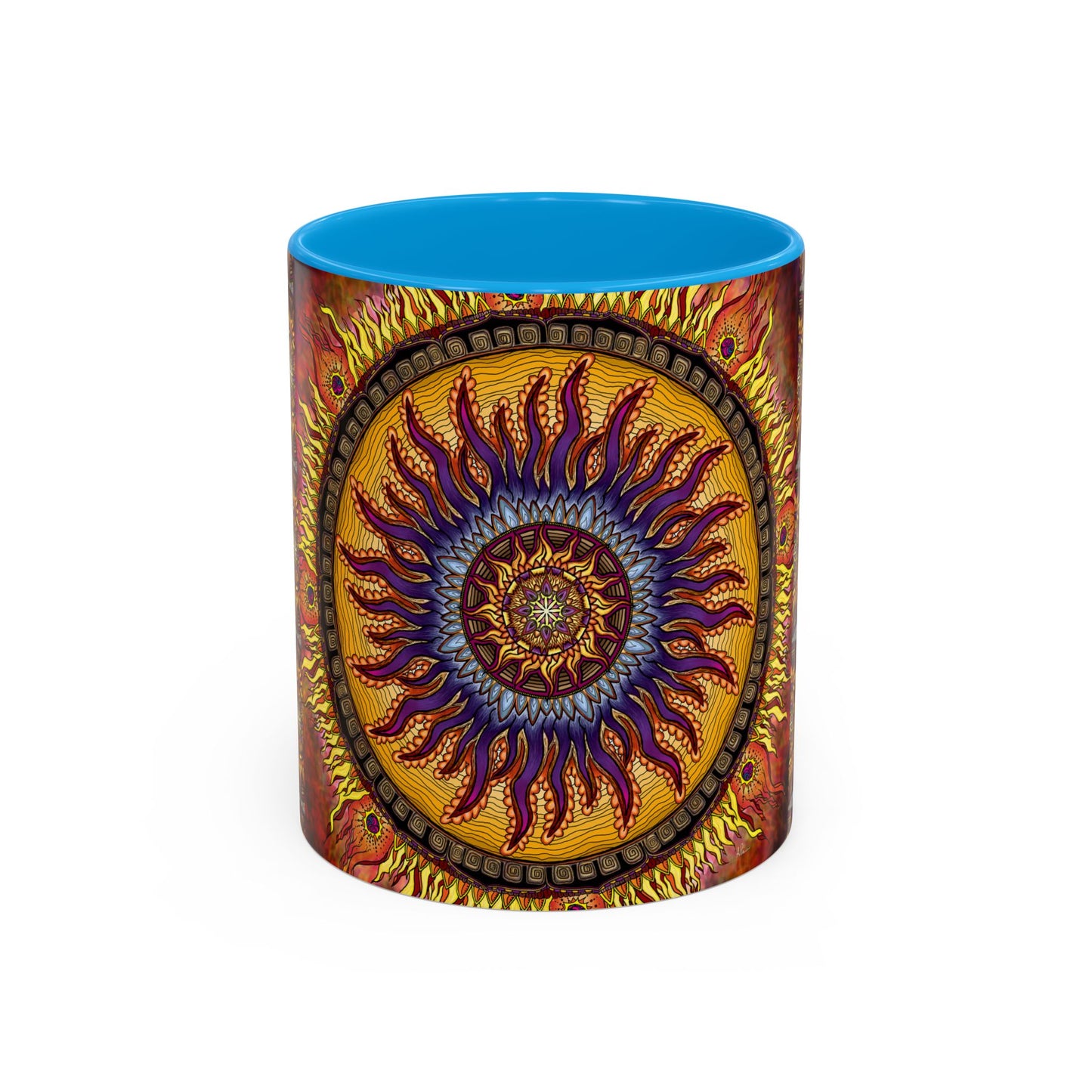 Pacio, Adam - Solar Disc Mandala - Colorful Accent Mugs